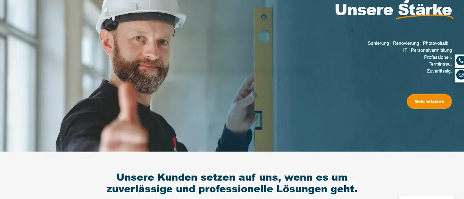 Unternehmenswebsite Bull Services