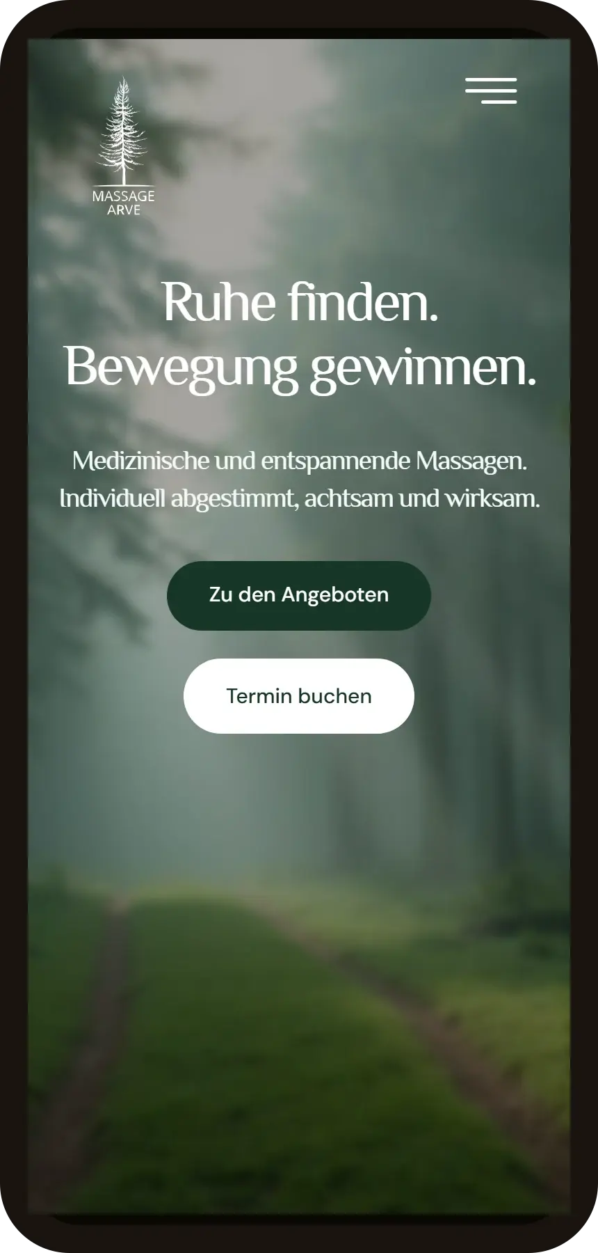 Mobile-Ansicht Massage Arve